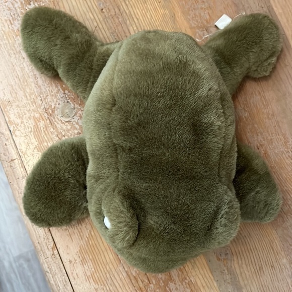 Frog Hand Puppet Plush Vintage Green Preschool Teacher Imaginative Play - Picture 8 of 8